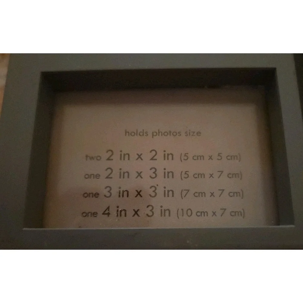 Multi Picture Black Wood Photo Frame Family  10.5 x 8.5 inches New